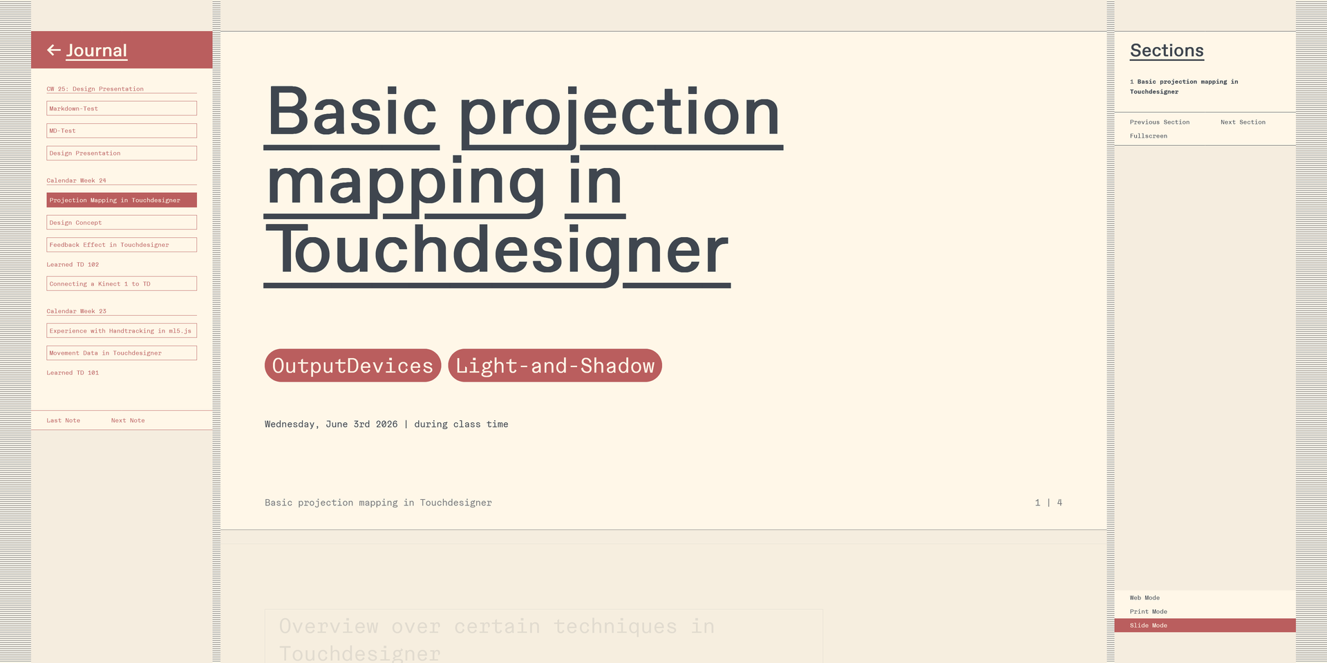 slide mode design